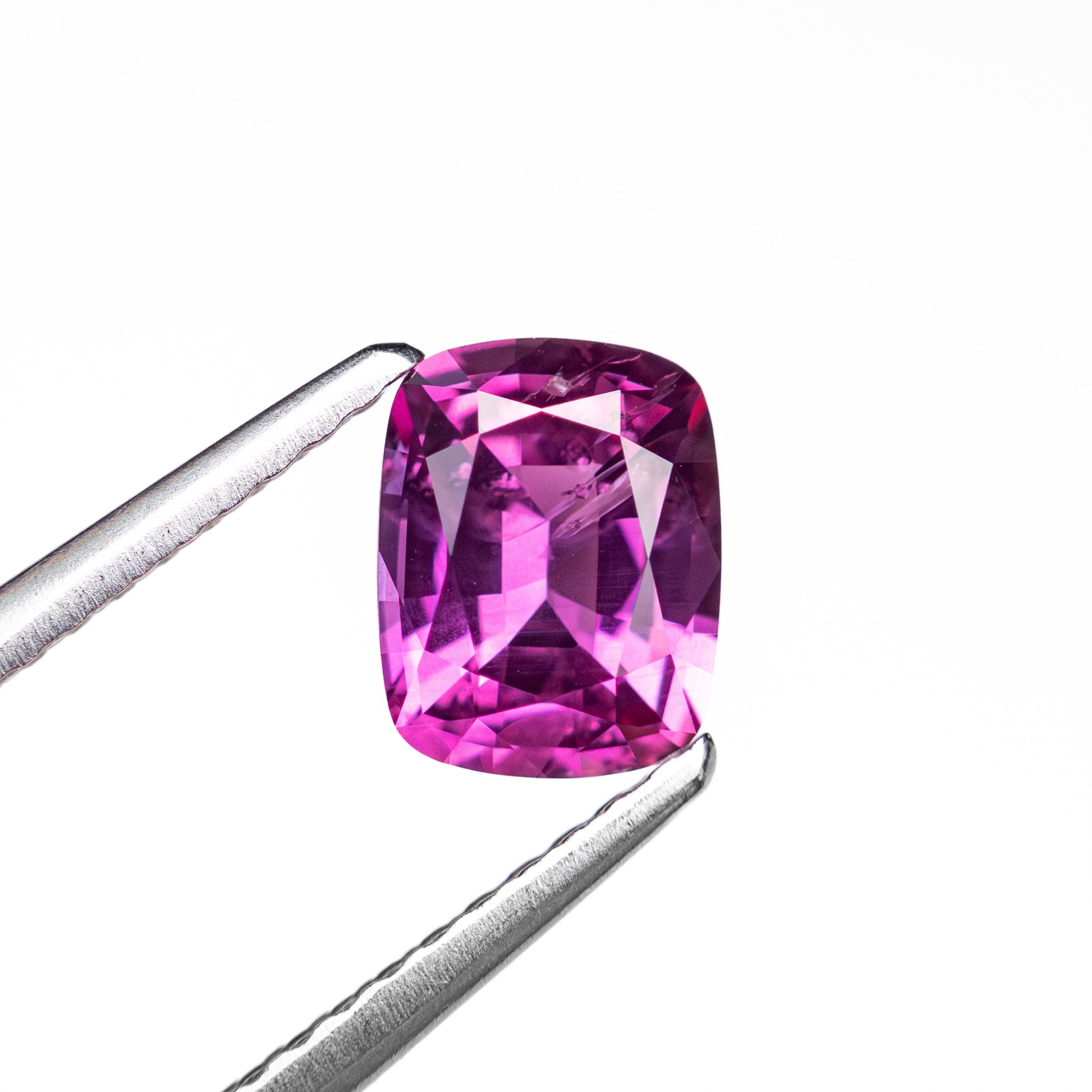 1.10ct 6.70x5.25x3.35mm Cushion Brilliant Sapphire 27956 - 08 - Lelya - bespoke engagement and wedding rings made in Scotland, UK