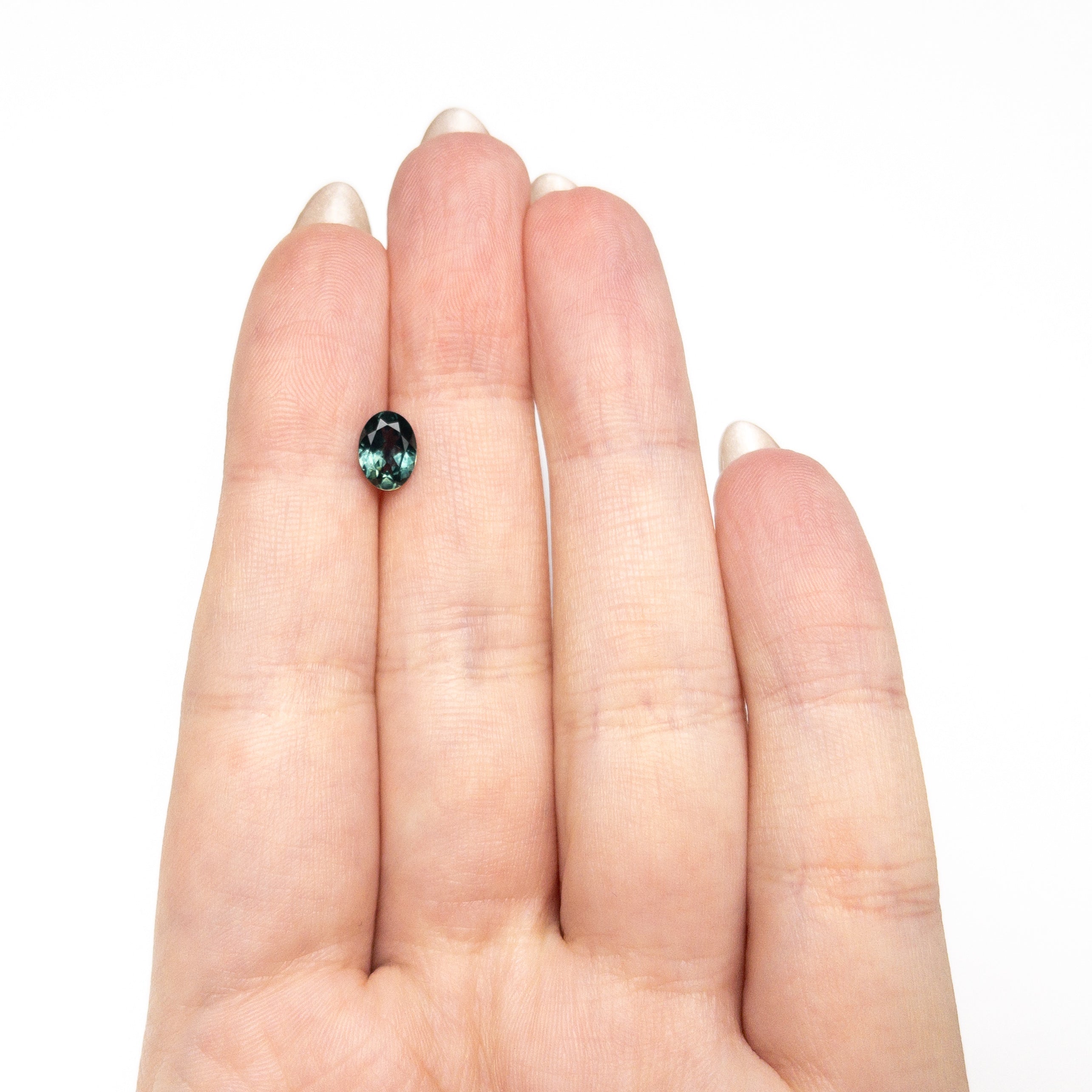 1.10ct 7.33x5.47x3.21mm Oval Brilliant Sapphire 28028-21 - Lelya - bespoke engagement and wedding rings made in Scotland, UK