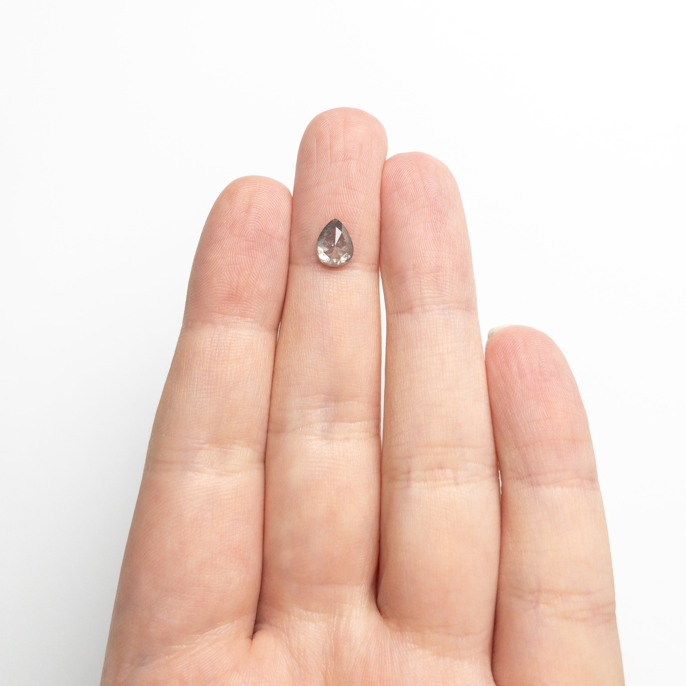 1.10ct 7.39x5.77x3.51mm Pear Double Cut 26785 - 05 - Lelya - bespoke engagement and wedding rings made in Scotland, UK