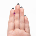 1.10ct 7.93x5.56x3.42mm Pear Brilliant Sapphire 27955 - 31 - Lelya - bespoke engagement and wedding rings made in Scotland, UK