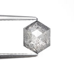 1.11ct 7.71x6.23x2.93mm Hexagon Rosecut 27538 - 57 - Lelya - bespoke engagement and wedding rings made in Scotland, UK