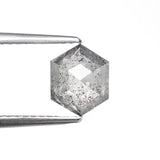 1.11ct 7.71x6.23x2.93mm Hexagon Rosecut 27538 - 57 - Lelya - bespoke engagement and wedding rings made in Scotland, UK