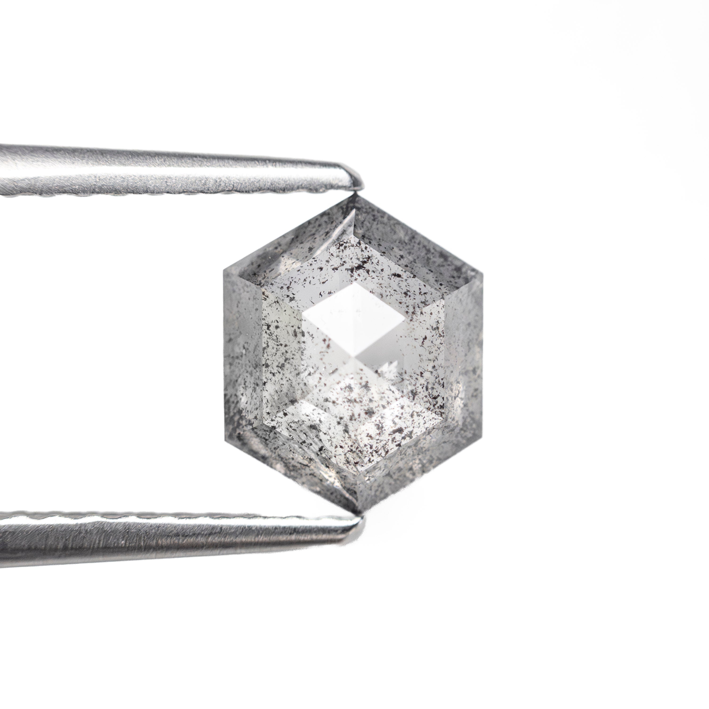 1.11ct 7.71x6.23x2.93mm Hexagon Rosecut 27538 - 57 - Lelya - bespoke engagement and wedding rings made in Scotland, UK