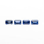 1.20cttw 4pc 5x3mm Cut Corner Rectangle Step Cut Sapphires 27729-01 - Lelya - bespoke engagement and wedding rings made in Scotland, UK