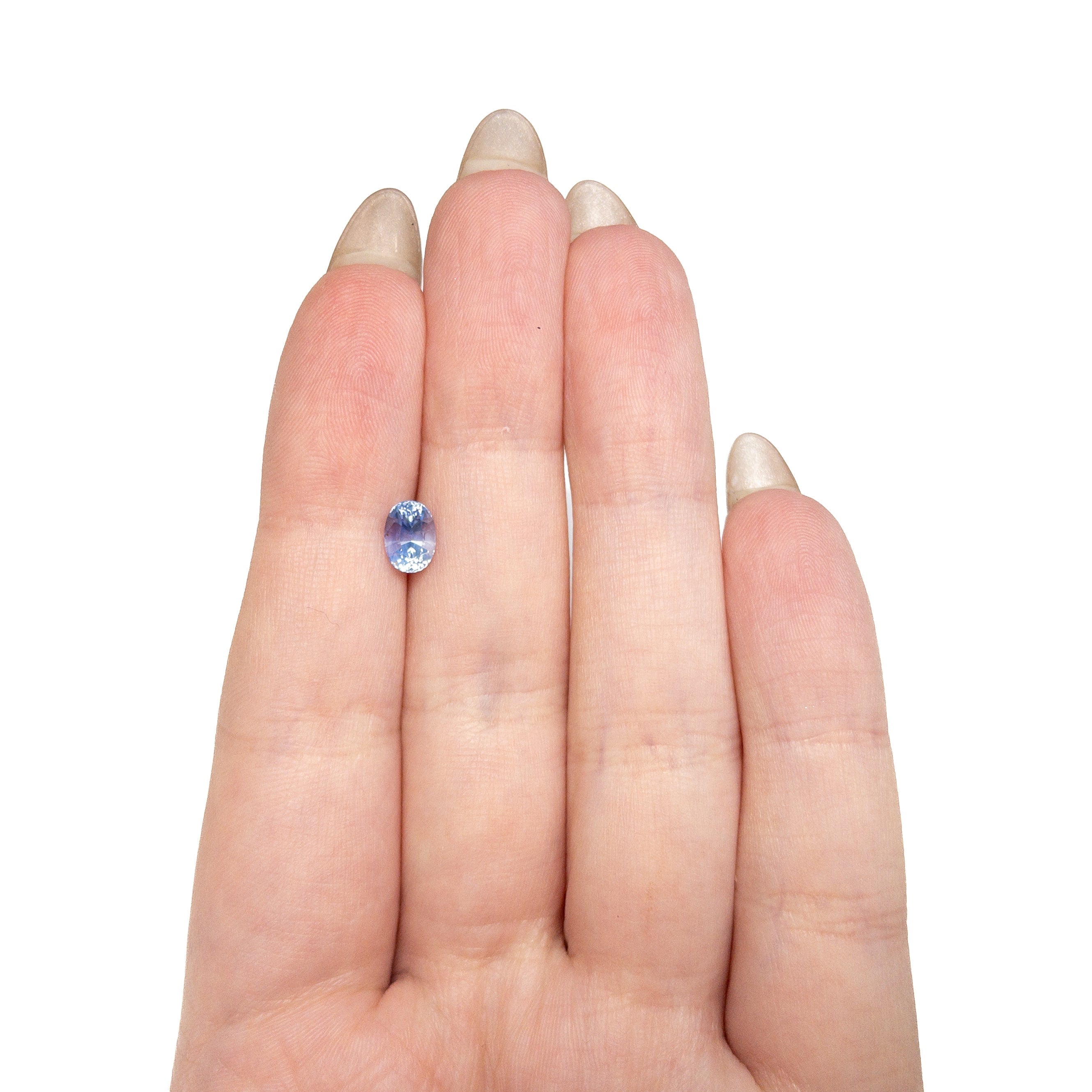 1.21ct 6.92x4.97x4.33mm Oval Brilliant Sapphire 28207-01 - Lelya - bespoke engagement and wedding rings made in Scotland, UK