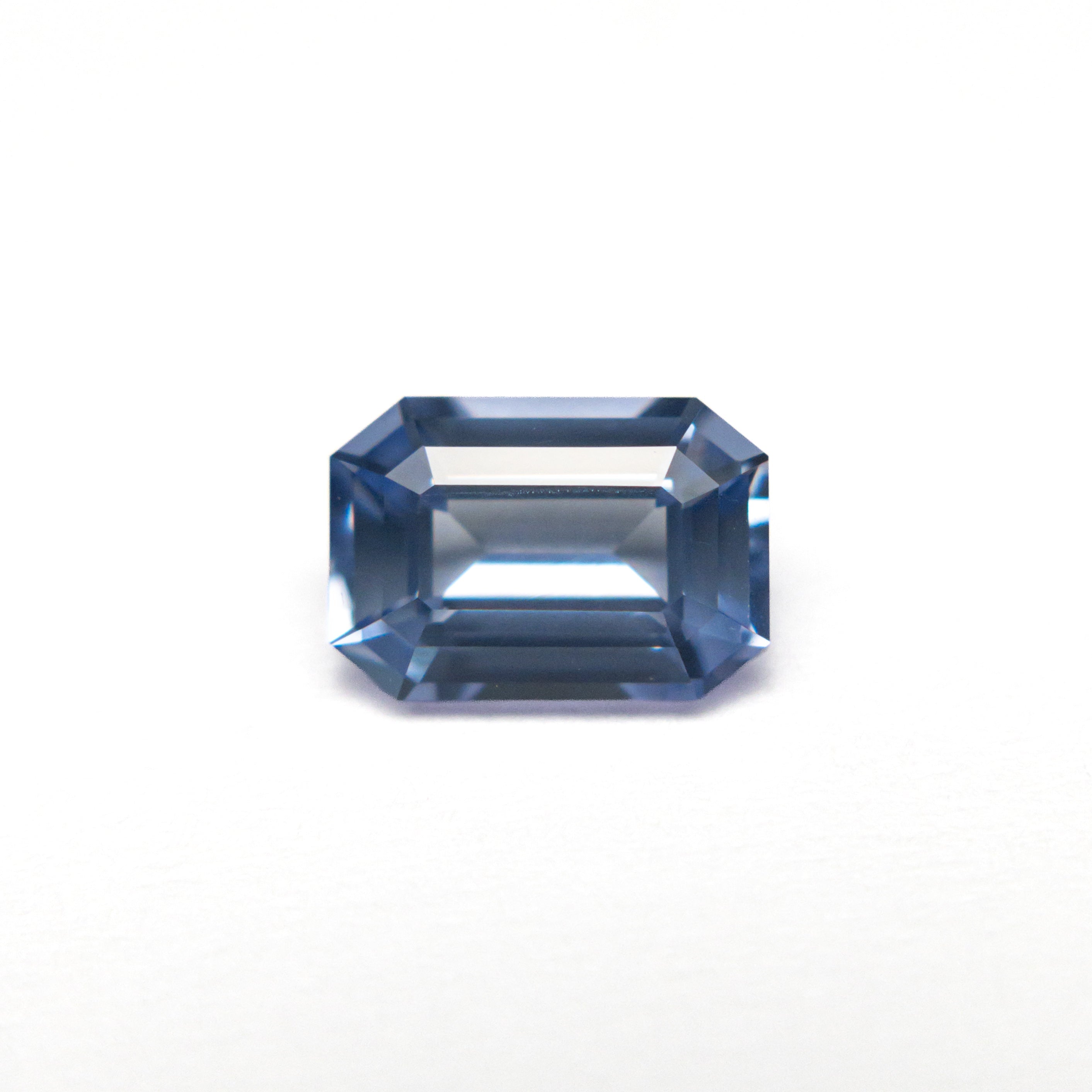 1.21ct 7.11x4.93x3.33mm Cut Corner Rectangle Step Cut Sapphire 28209-01 - Lelya - bespoke engagement and wedding rings made in Scotland, UK
