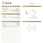 1.21ct 9.61x7.11x2.87mm GIA Internally Flawless L Lozenge Step Cut 25077-01 - Lelya - bespoke engagement and wedding rings made in Scotland, UK