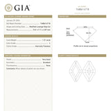 1.21ct 9.61x7.11x2.87mm GIA Internally Flawless L Lozenge Step Cut 25077-01 - Lelya - bespoke engagement and wedding rings made in Scotland, UK