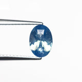 1.21ct Blue Aurora Triad Ring - Lelya - bespoke engagement and wedding rings made in Scotland, UK