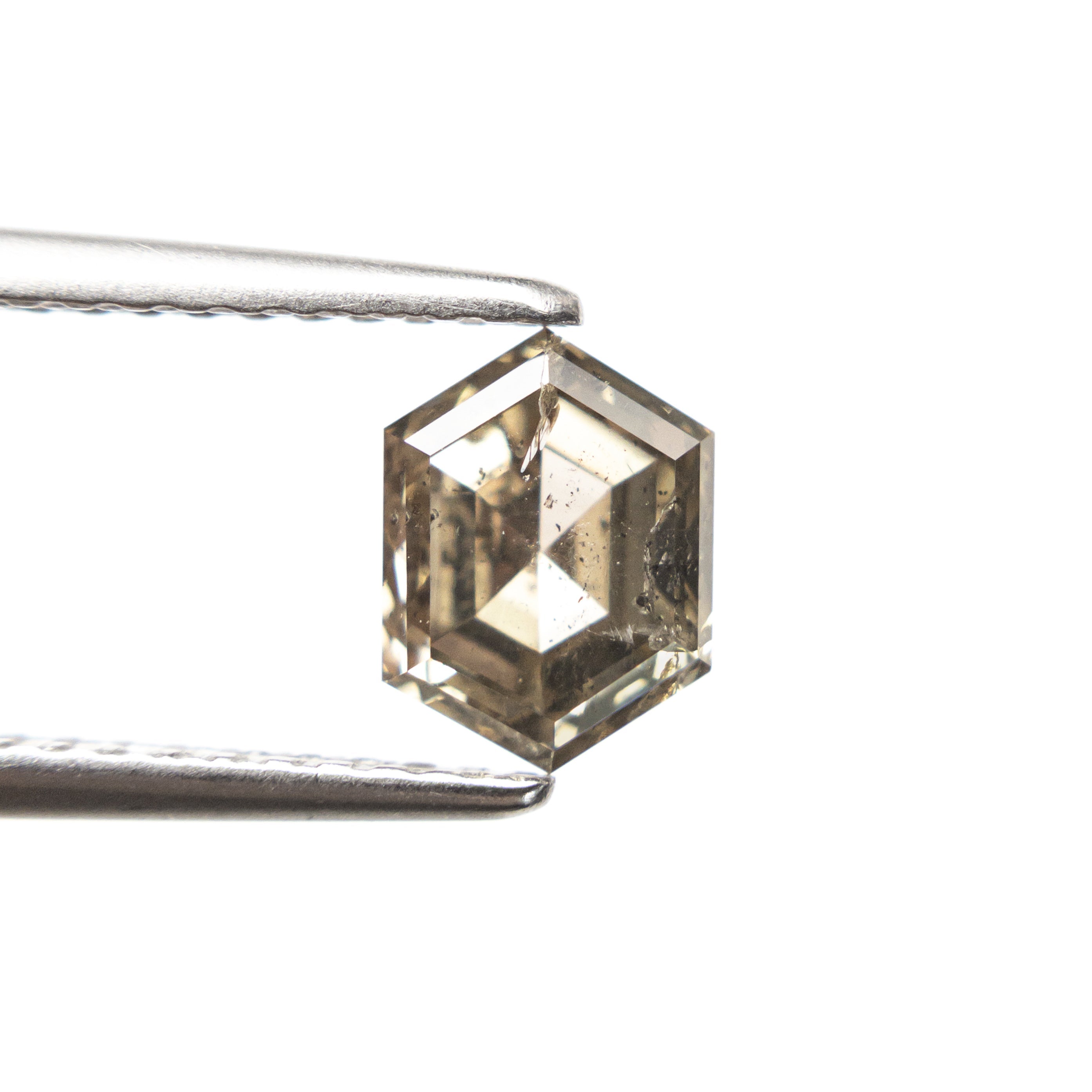 1.26ct 7.09x5.30x3.92mm Hexagon Rosecut 27537 - 38 - Lelya - bespoke engagement and wedding rings made in Scotland, UK