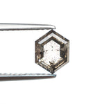 1.27ct 7.46x5.75x3.32mm Hexagon Rosecut 27537 - 57 - Lelya - bespoke engagement and wedding rings made in Scotland, UK
