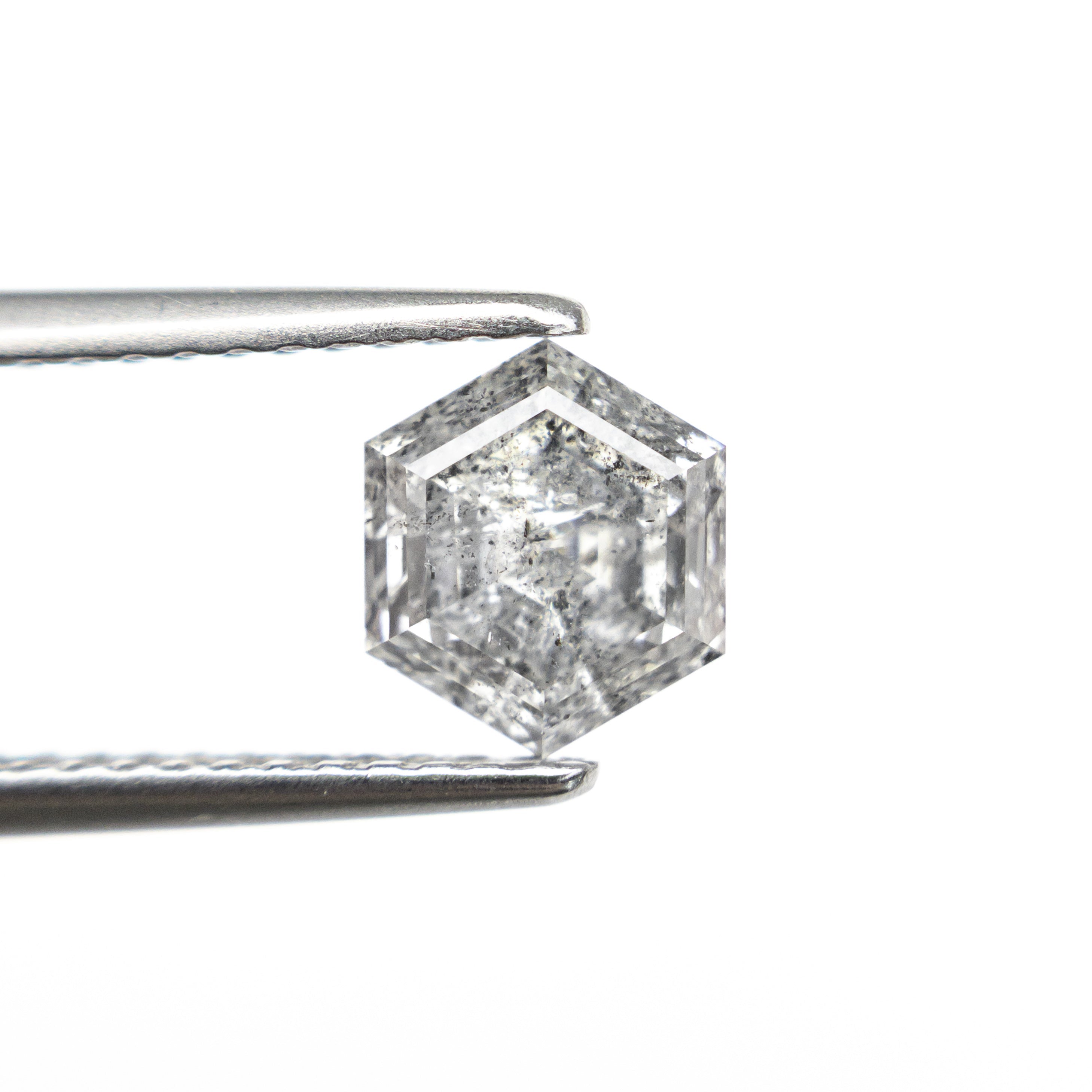 1.28ct 6.96x5.98x4.03mm Hexagon Step Cut 🇨🇦 27627 - 01 - Lelya - bespoke engagement and wedding rings made in Scotland, UK