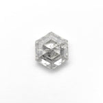 1.28ct 6.96x5.98x4.03mm Hexagon Step Cut 🇨🇦 27627 - 01 - Lelya - bespoke engagement and wedding rings made in Scotland, UK