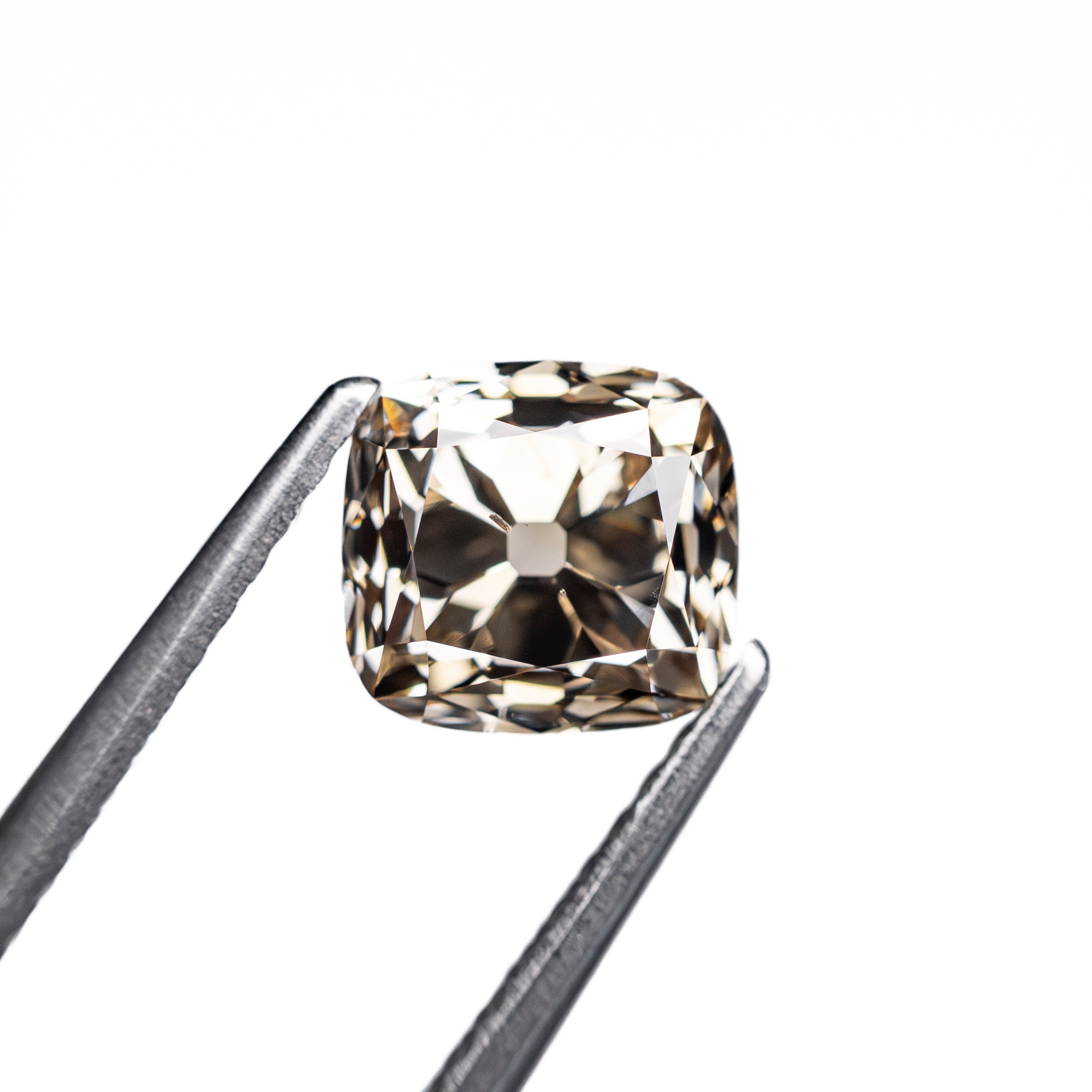 1.29ct 6.29x5.90x4.28mm SI1 C3 Modern Antique Old Mine Cut 🇨🇦 28006-01 - Lelya - bespoke engagement and wedding rings made in Scotland, UK