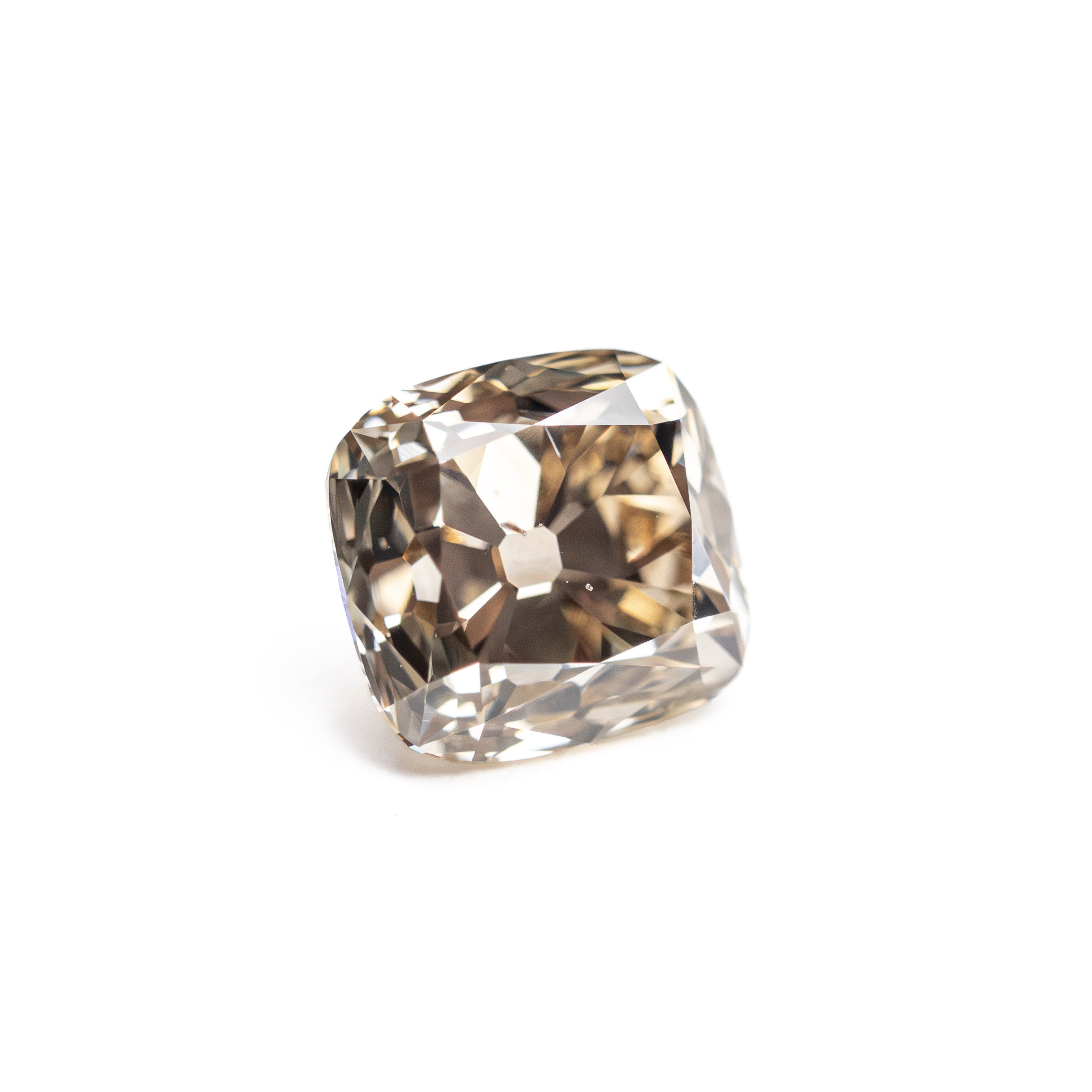 1.29ct 6.29x5.90x4.28mm SI1 C3 Modern Antique Old Mine Cut 🇨🇦 28006-01 - Lelya - bespoke engagement and wedding rings made in Scotland, UK