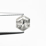 1.29ct 6.95x5.84x4.03mm Hexagon Step Cut 🇨🇦 26943 - 01 - Lelya - bespoke engagement and wedding rings made in Scotland, UK