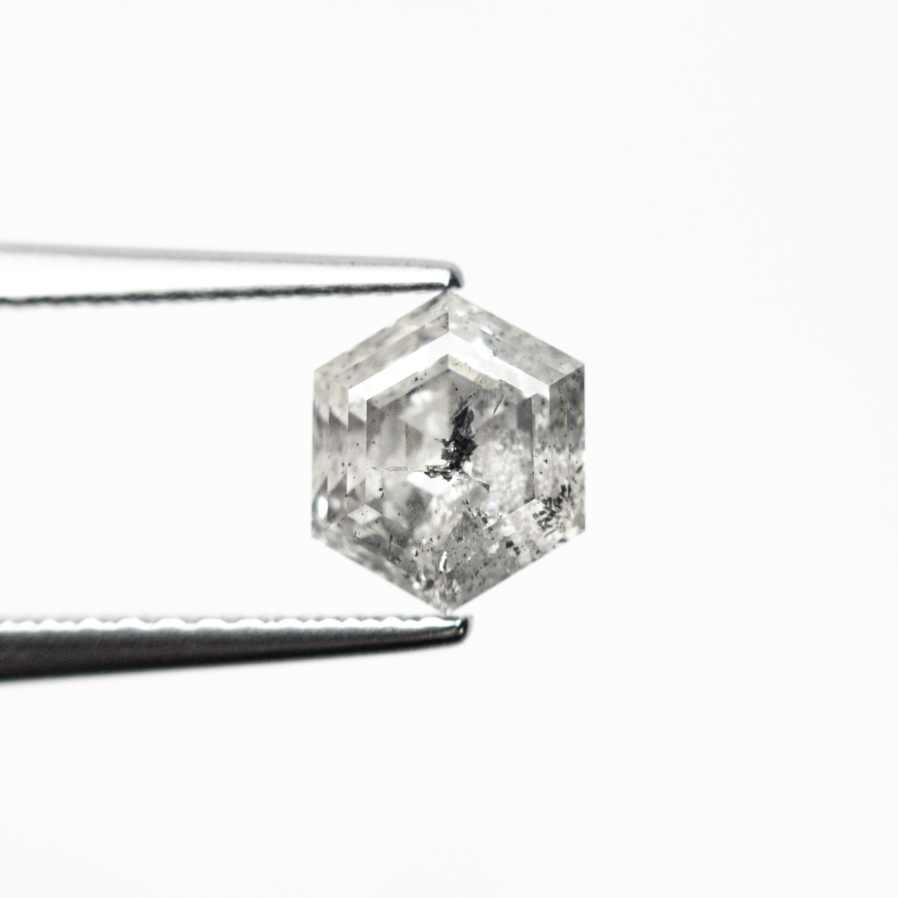 1.29ct 6.95x5.84x4.03mm Hexagon Step Cut 🇨🇦 26943 - 01 - Lelya - bespoke engagement and wedding rings made in Scotland, UK