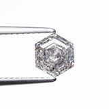 1.29ct 7.04x6.03x4.15mm Hexagon Step Cut 🇨🇦 27007 - 01 - Lelya - bespoke engagement and wedding rings made in Scotland, UK