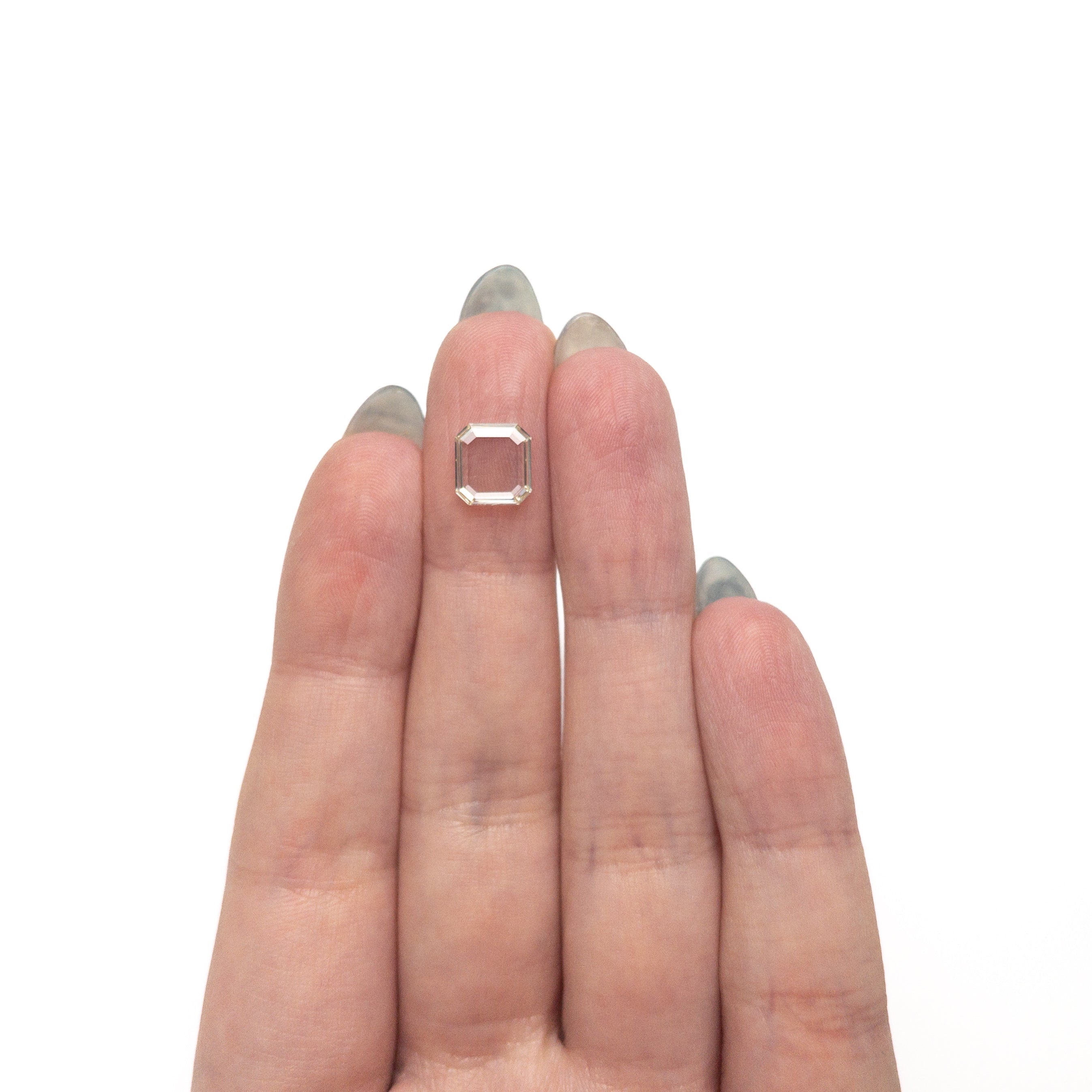 1.30ct 8.27x7.71x1.54mm GIA VS2 L Cut Corrner Rectangle Portrait Cut 28328-01 - Lelya - bespoke engagement and wedding rings made in Scotland, UK
