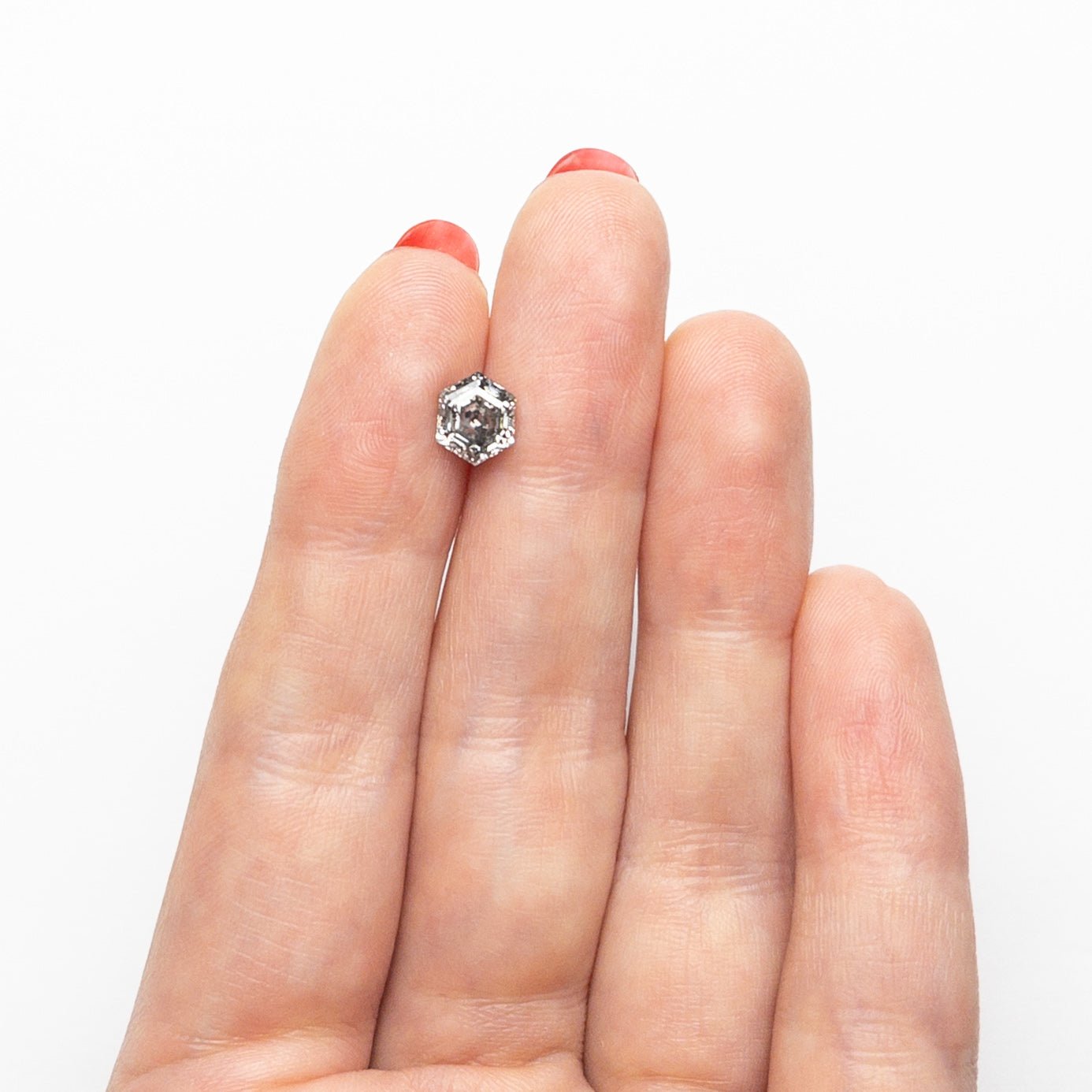 1.32ct 7.19x5.87x4.16mm Hexagon Step Cut 🇨🇦 27040 - 01 - Lelya - bespoke engagement and wedding rings made in Scotland, UK