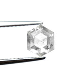 1.37ct 7.22x6.22x3.61mm Hexagon Rosecut 27536 - 41 - Lelya - bespoke engagement and wedding rings made in Scotland, UK