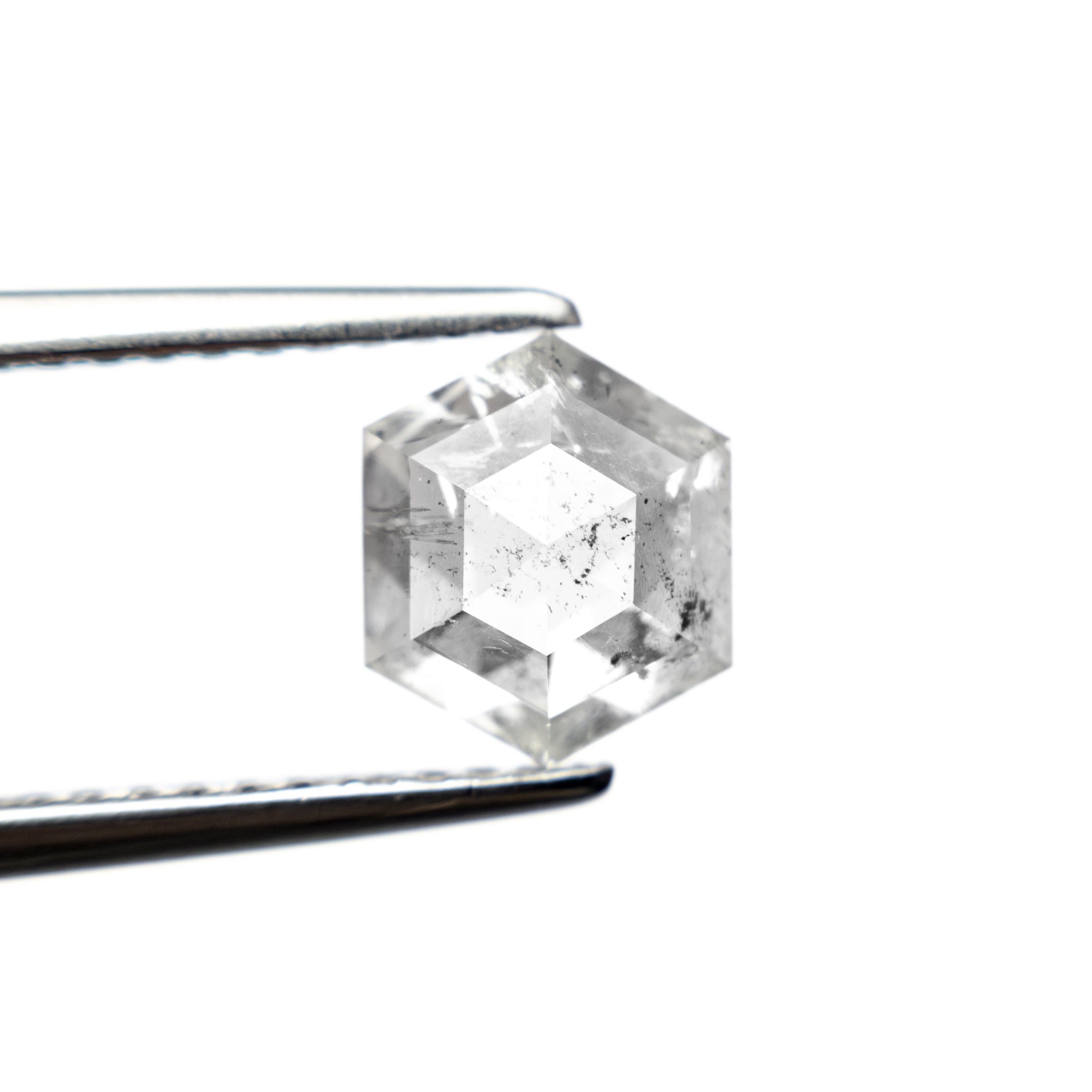1.37ct 7.22x6.22x3.61mm Hexagon Rosecut 27536 - 41 - Lelya - bespoke engagement and wedding rings made in Scotland, UK