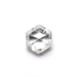 1.37ct 7.22x6.22x3.61mm Hexagon Rosecut 27536 - 41 - Lelya - bespoke engagement and wedding rings made in Scotland, UK