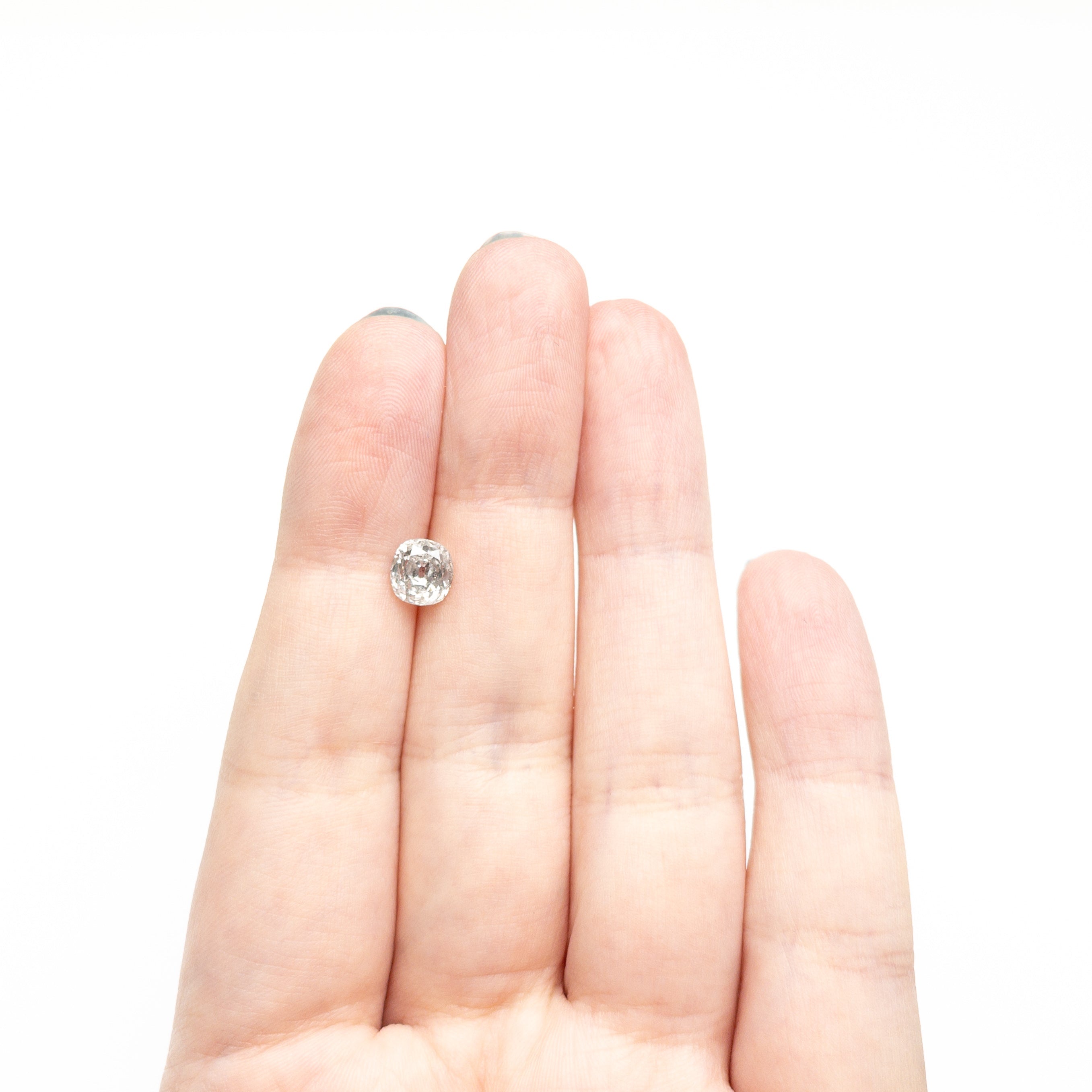 1.47ct 6.56x6.17x4.25mm Modern Antique Old Mine Cut 🇨🇦 27297 - 01 - Lelya - bespoke engagement and wedding rings made in Scotland, UK