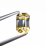 1.47ct 7.12x4.85x4.26mm Cut Corner Rectangle Step Cut Sapphire 28195-01 - Lelya - bespoke engagement and wedding rings made in Scotland, UK