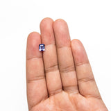 1.51ct 6.78x5.65x3.60mm Cut Corner Rectangle Step Cut Sapphire 28272-01 - Lelya - bespoke engagement and wedding rings made in Scotland, UK