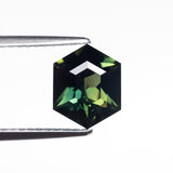 1.51ct 8.20x6.58x3.95mm Hexagon Step Cut Sapphire 26344 - 02 - Lelya - bespoke engagement and wedding rings made in Scotland, UK