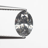 1.51ct 9.05x6.42x3.93mm SI2 Fancy Grey Oval Brilliant 22828 - 01 - Lelya - bespoke engagement and wedding rings made in Scotland, UK