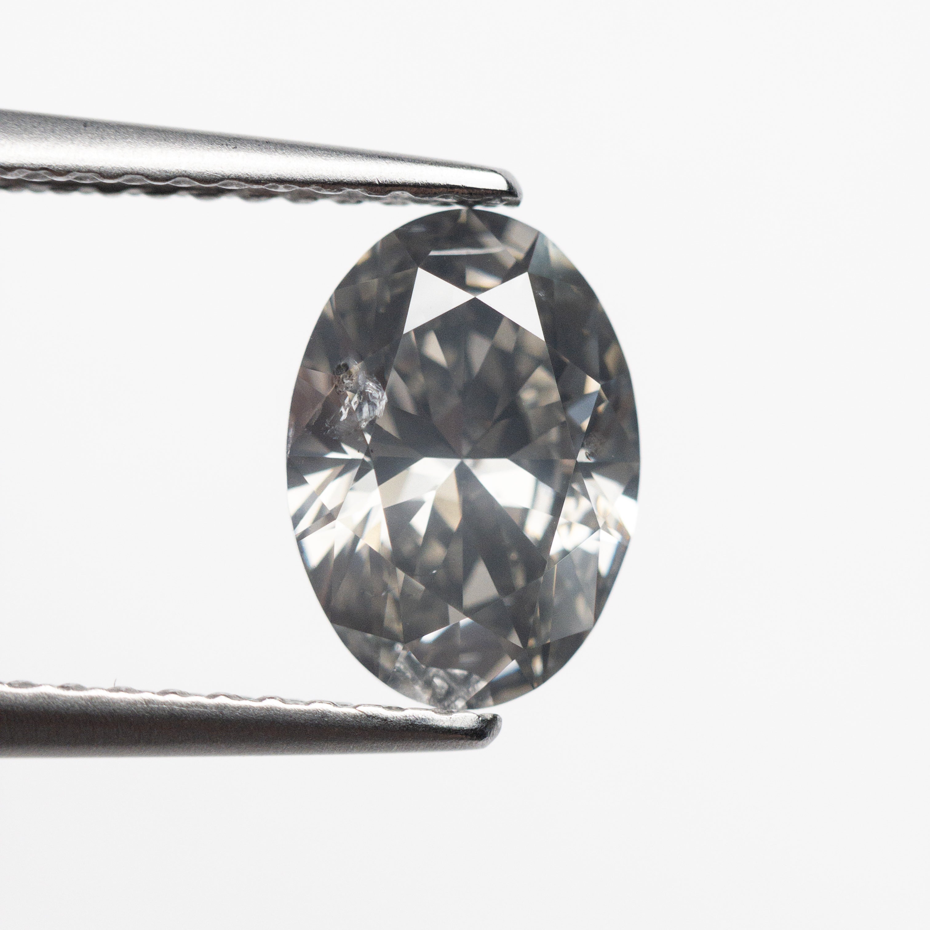 1.51ct 9.05x6.42x3.93mm SI2 Fancy Grey Oval Brilliant 22828 - 01 - Lelya - bespoke engagement and wedding rings made in Scotland, UK