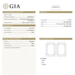 1.54ct 8.53x7.68x1.97mm GIA VVS1 L Cut Corner Rectangle Portrait Cut 28016-01 - Lelya - bespoke engagement and wedding rings made in Scotland, UK