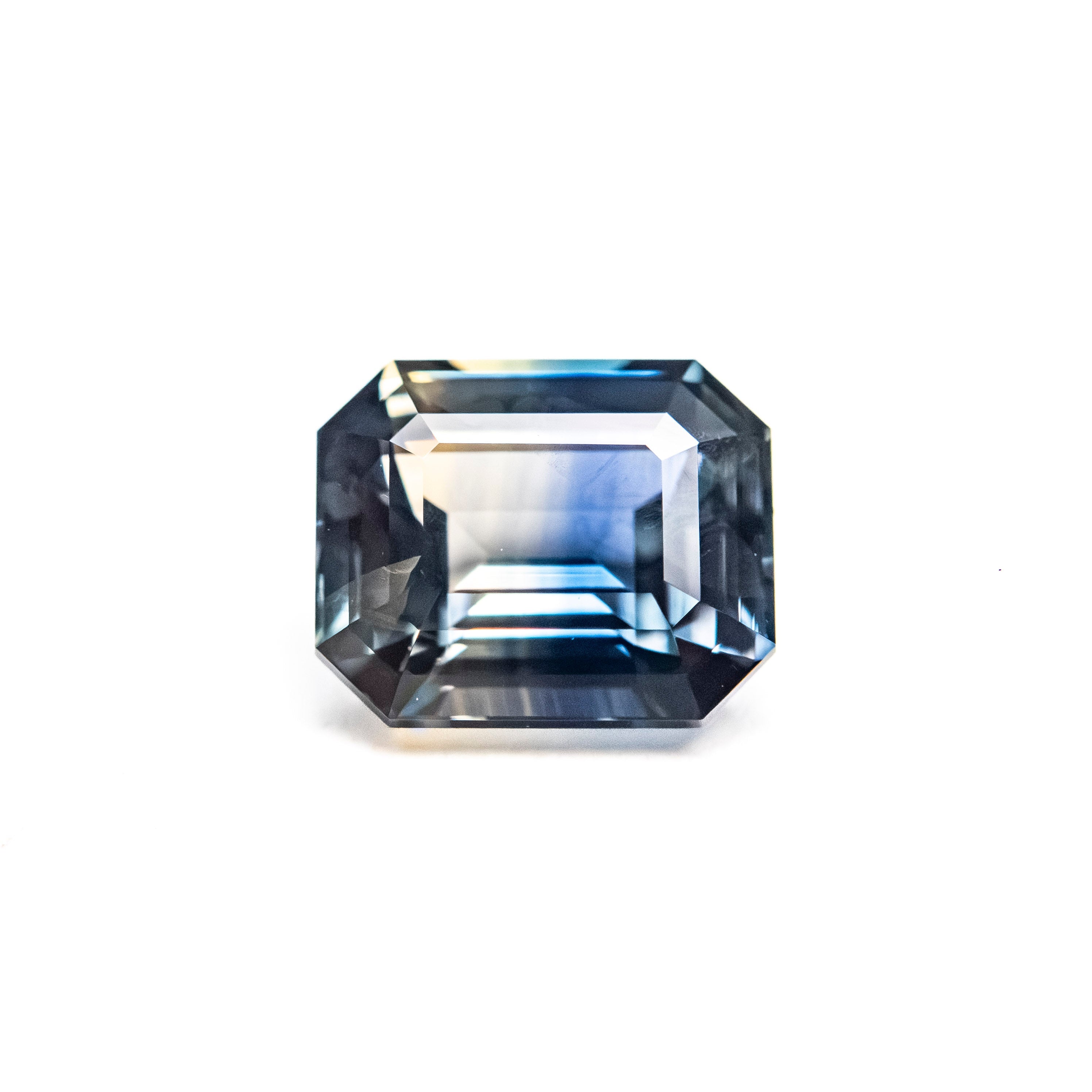 1.55ct 6.86x5.66x3.81mm Cut Corner Rectangle Step Cut Sapphire 28266-01 - Lelya - bespoke engagement and wedding rings made in Scotland, UK