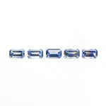 1.56cttw 5pcs 5x3mm Cut Corner Rectangle Step Cut Sapphires 27728-01 - Lelya - bespoke engagement and wedding rings made in Scotland, UK