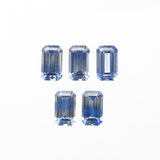 1.56cttw 5pcs 5x3mm Cut Corner Rectangle Step Cut Sapphires 27728-01 - Lelya - bespoke engagement and wedding rings made in Scotland, UK