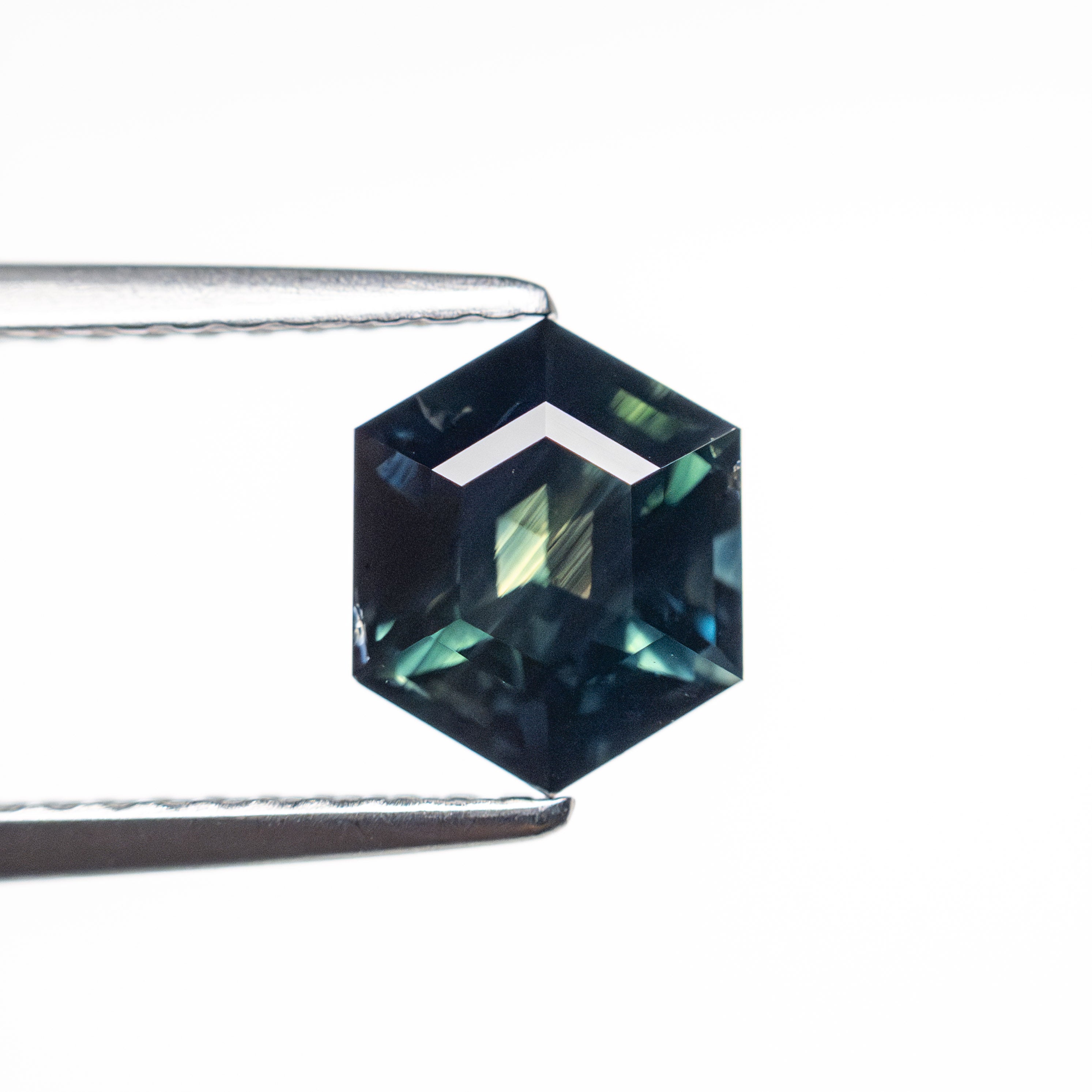 1.59ct 7.35x5.98x4.70mm Hexagon Step Cut Sapphire 23476 - 09 - Lelya - bespoke engagement and wedding rings made in Scotland, UK