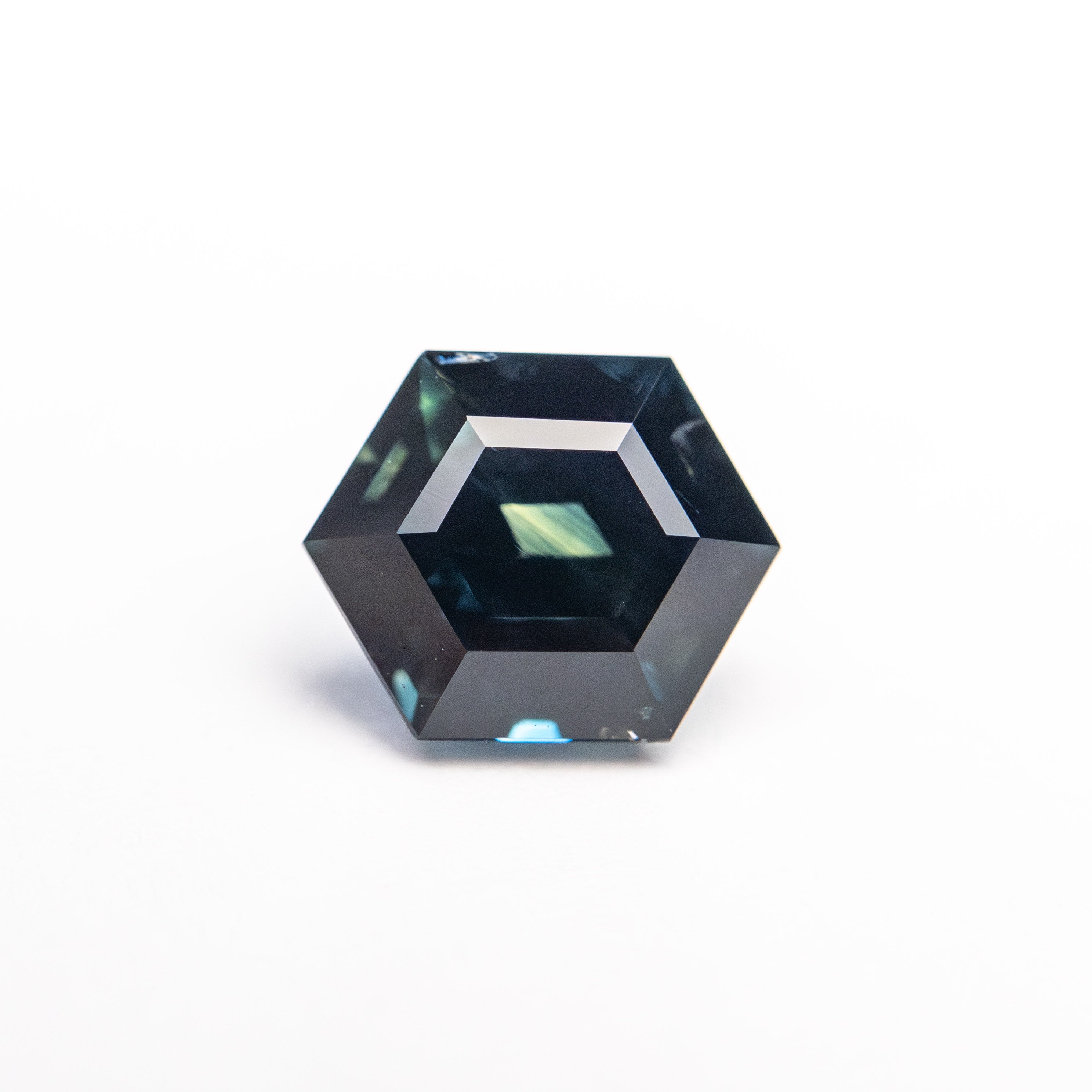 1.59ct 7.35x5.98x4.70mm Hexagon Step Cut Sapphire 23476 - 09 - Lelya - bespoke engagement and wedding rings made in Scotland, UK