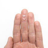 1.64ct 10.66x8.72x1.67mm Shield Portrait Cut Sapphire 23794 - 02 - Lelya - bespoke engagement and wedding rings made in Scotland, UK