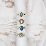 1.67ct Rustic Hexagon Diamond Ancient Light Ring - Lelya - bespoke engagement and wedding rings made in Scotland, UK