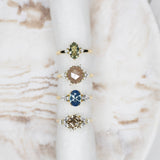 1.67ct Rustic Hexagon Diamond Ancient Light Ring - Lelya - bespoke engagement and wedding rings made in Scotland, UK