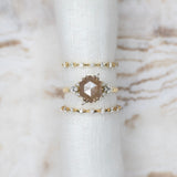 1.67ct Rustic Hexagon Diamond Ancient Light Ring - Lelya - bespoke engagement and wedding rings made in Scotland, UK