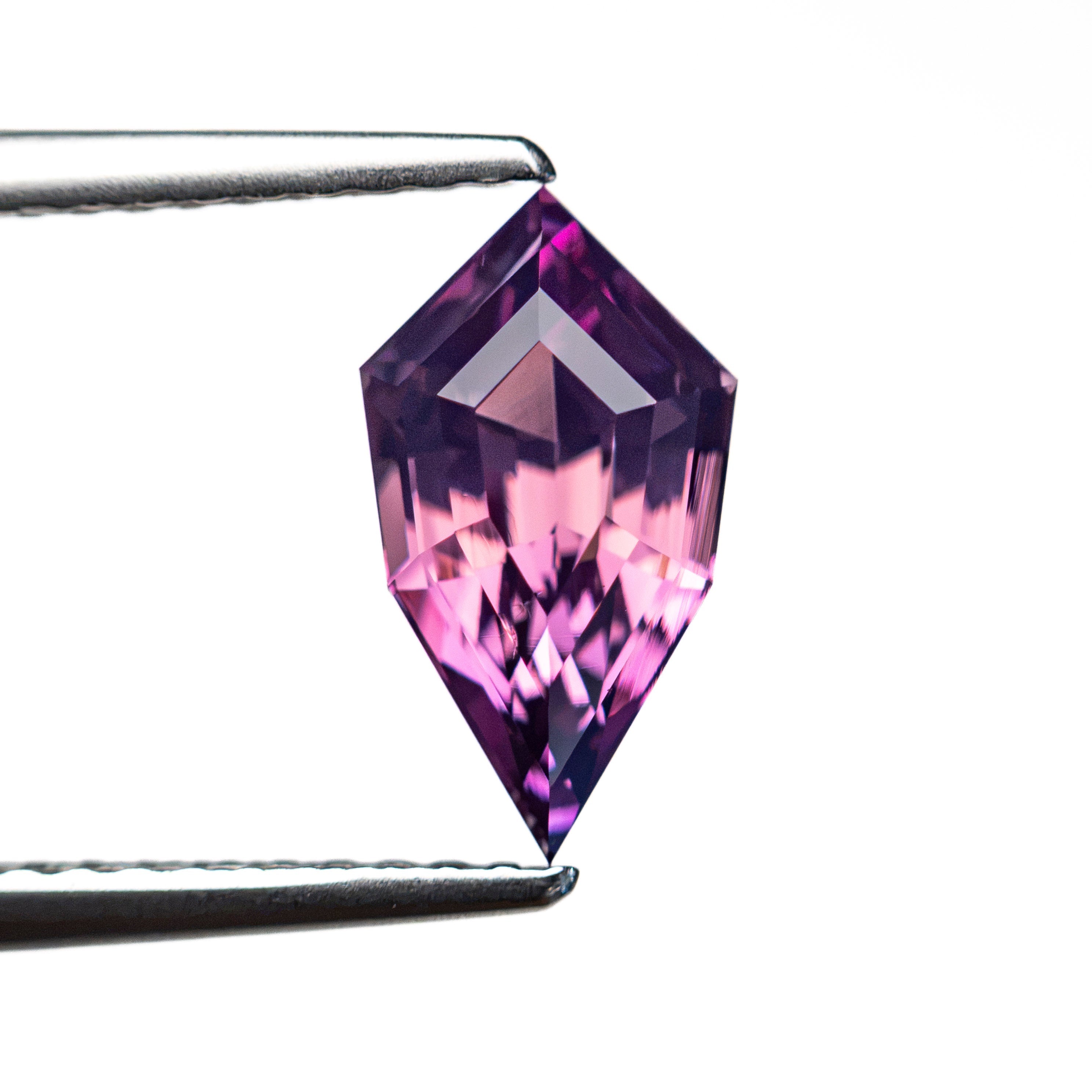 1.68ct 10.37x5.76x4.48mm Shield Step Cut Sapphire 28270-01 - Lelya - bespoke engagement and wedding rings made in Scotland, UK