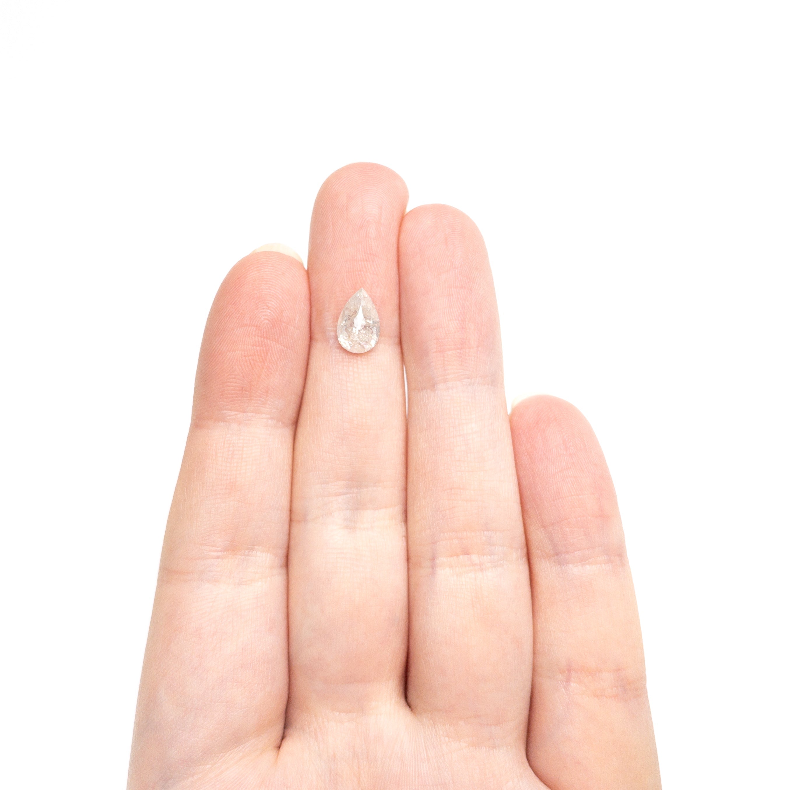 1.70ct 9.19x6.05x3.83mm Pear Rosecut 27536 - 47 - Lelya - bespoke engagement and wedding rings made in Scotland, UK