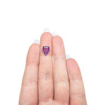 1.75ct 10.52x7.98x2.31mm Shield Portrait Cut Sapphire 27740-12 - Lelya - bespoke engagement and wedding rings made in Scotland, UK