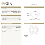 1.80ct 10.43x6.50x3.53mm GIA VVS1 H Cut Corner Rectangle Step Cut 28011-01 - Lelya - bespoke engagement and wedding rings made in Scotland, UK