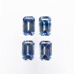 1.84cttw 4pc 5.5x3.5mm Cut Corner Rectangle Step Cut Sapphires 27723-01 - Lelya - bespoke engagement and wedding rings made in Scotland, UK