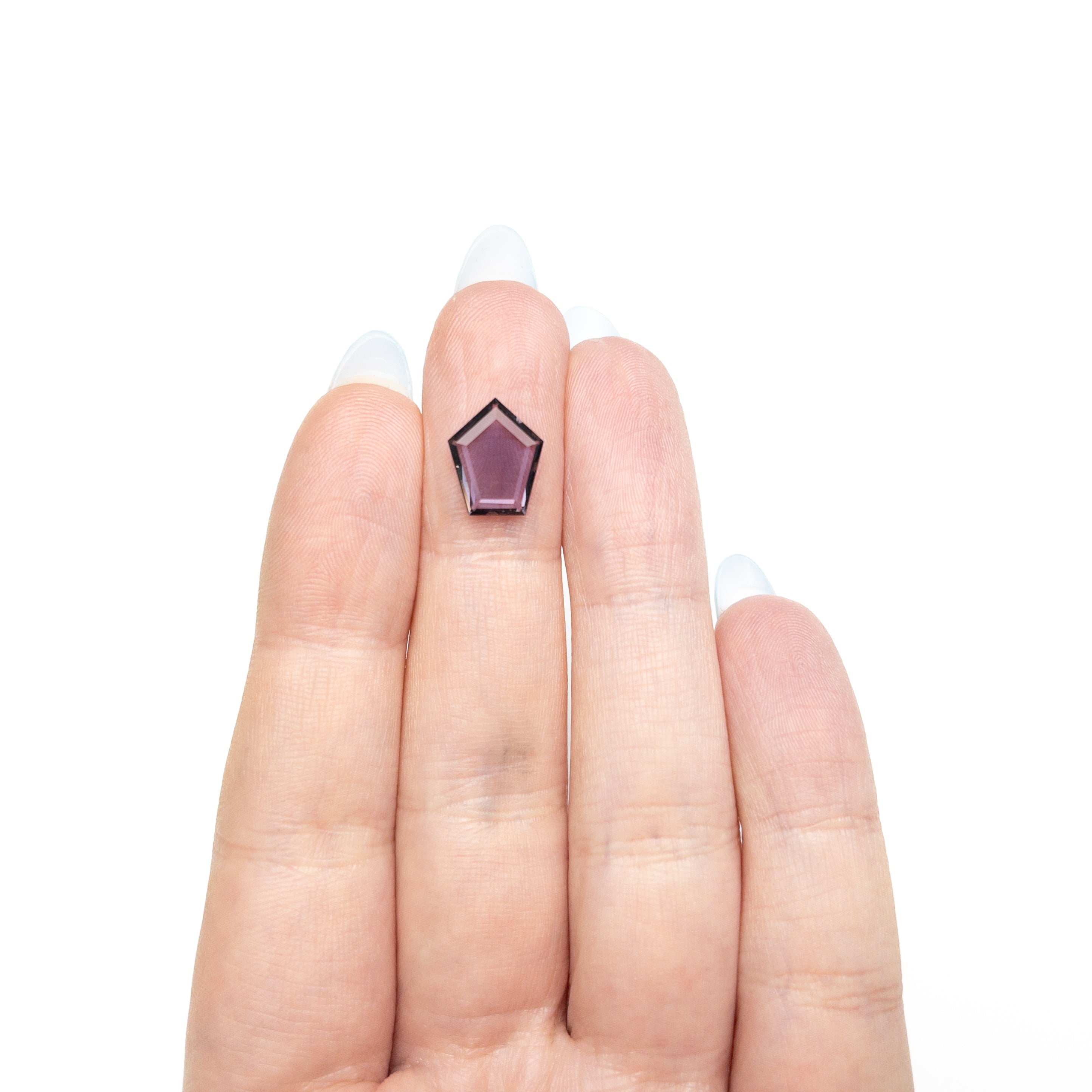 1.88ct 10.98x9.08x1.83mm Shield Portrait Cut Sapphire 27740-16 - Lelya - bespoke engagement and wedding rings made in Scotland, UK