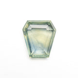 1.93ct 8.06x7.32x3.11mm Coffin Portrait Cut Sapphire 22434 - 127 - Lelya - bespoke engagement and wedding rings made in Scotland, UK